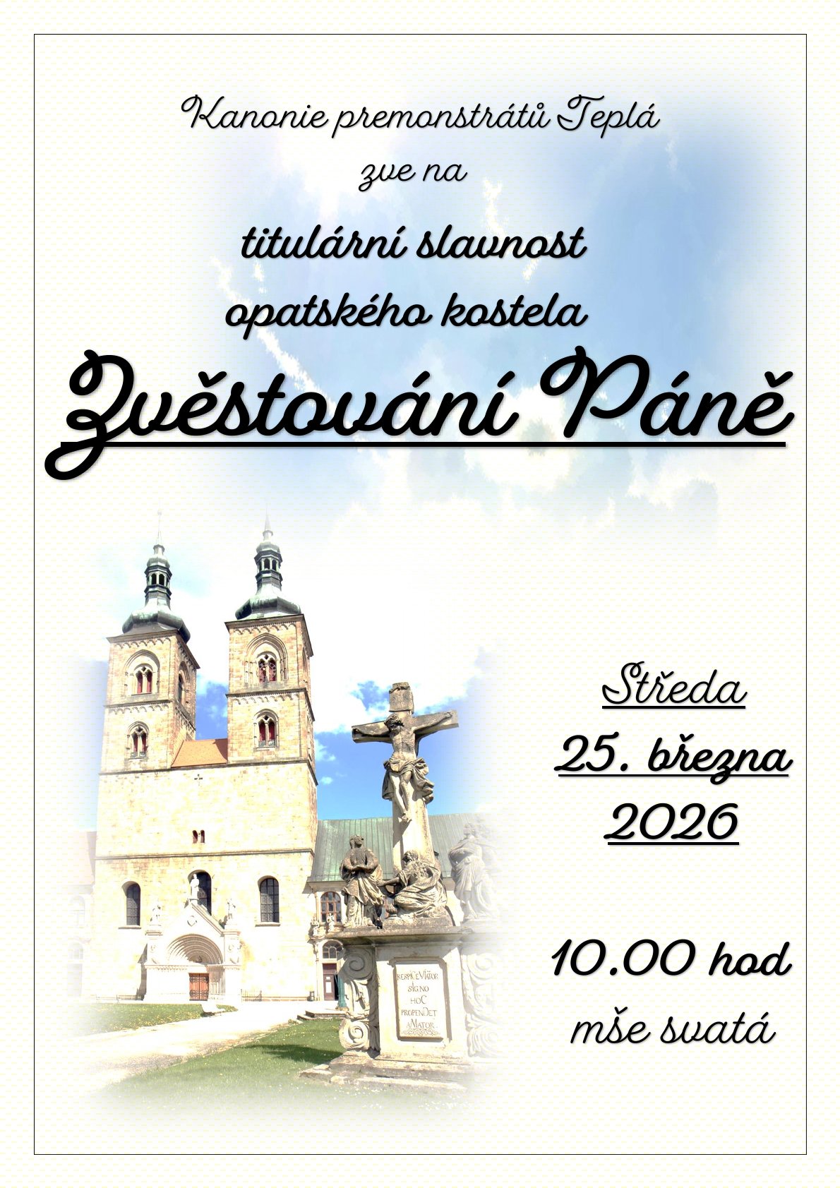 Plaktek slavnost Zvstovn Pn 2026 pro web